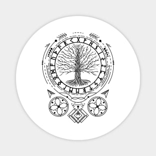 Yggdrasil - Tree of Life | Norse Pagan Symbol Magnet